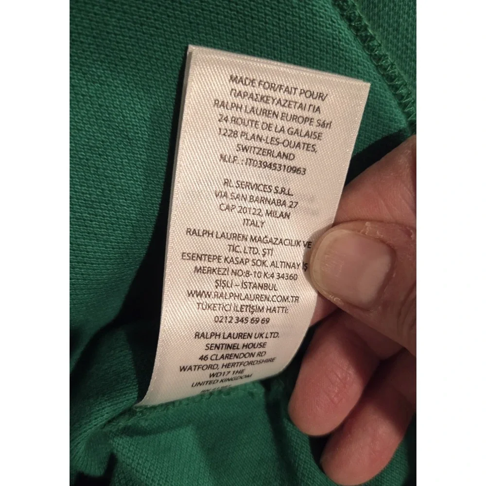 NWT Polo Ralph Lauren Men's M Classic-Fit Peace Climb Love Green Polo Shirt Embr